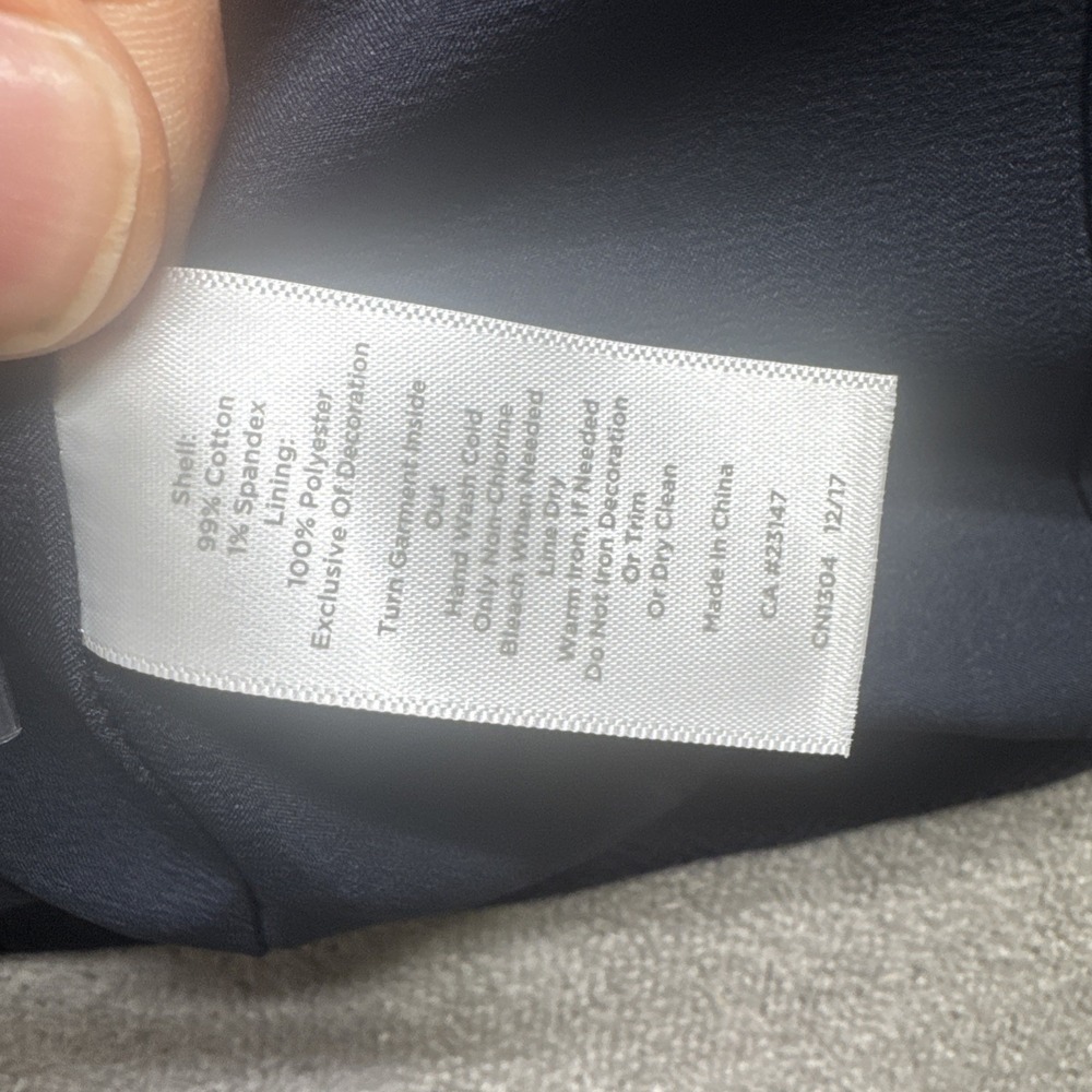 RSVP by Talbots Women's 12P Navy Blue Hand Beaded Blazer Lady Jacket Career - Picture 8 of 12